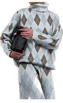 Flamingals Women's Allover Print High Neck Top & Pants Set Casual Set 071000452 - TUZZUT Qatar Online Shopping