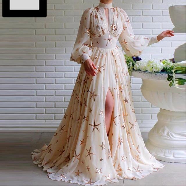 Womens Plus Size Special Pattern Evening Dubai Dress Gown B-65586 - TUZZUT Qatar Online Shopping