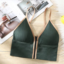 6 Pcs Women Front Zipper Bra Gym Camisole Top ZB24 - TUZZUT Qatar Online Shopping