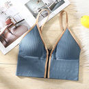 6 Pcs Women Front Zipper Bra Gym Camisole Top ZB24 - TUZZUT Qatar Online Shopping