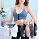 6 Pcs Women Front Zipper Bra Gym Camisole Top ZB24 - TUZZUT Qatar Online Shopping