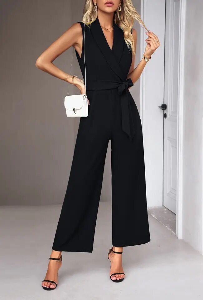 Sleeveless jumpsuit women's S B-103832 - TUZZUT Qatar Online Shopping