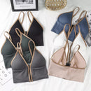 6 Pcs Women Front Zipper Bra Gym Camisole Top ZB24 - TUZZUT Qatar Online Shopping