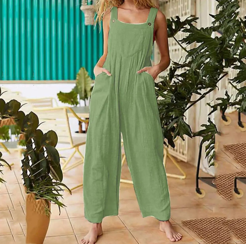 Women's Wide Leg Jumpsuits 3XL B-99971 - TUZZUT Qatar Online Shopping