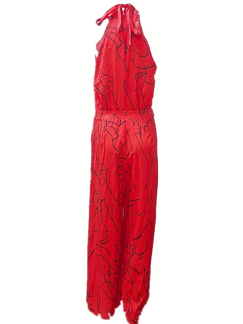 Women Jumpsuit Autumn Elegant Casual Waist Loose Wide Legs Pants Set B-59143 - TUZZUT Qatar Online Shopping