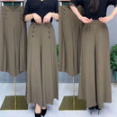 Stylish Wide Leg Pleated Pants XL X394761 - TUZZUT Qatar Online Shopping