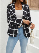 Vintage Plaid Metal Button Suit XL 070060741 - TUZZUT Qatar Online Shopping