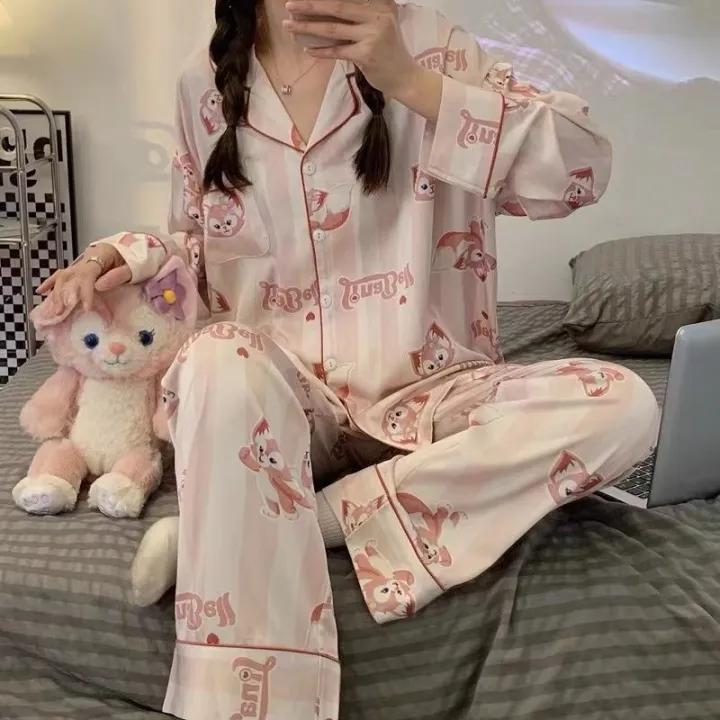 Linabell Fox Cute Pajamas Long Sleeve Leisure Sleepwear Suit X4638269 - TUZZUT Qatar Online Shopping