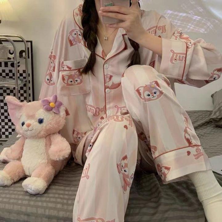 Linabell Fox Cute Pajamas Long Sleeve Leisure Sleepwear Suit X4638269 - TUZZUT Qatar Online Shopping