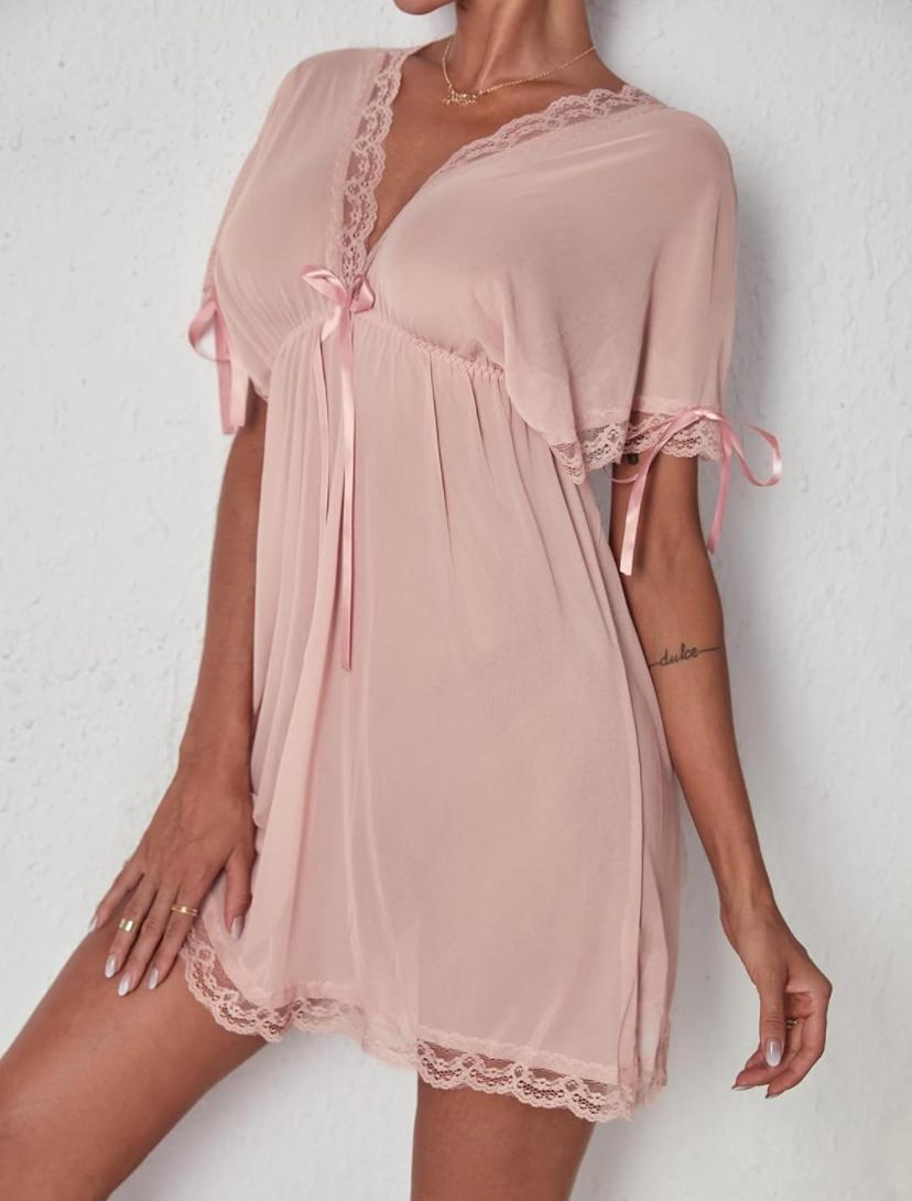 Murzansi Contrast Lace Sheer Mesh Lingerie Set S3584969 Murzansi Contrast Lace Sheer Mesh Lingerie Set S3584969