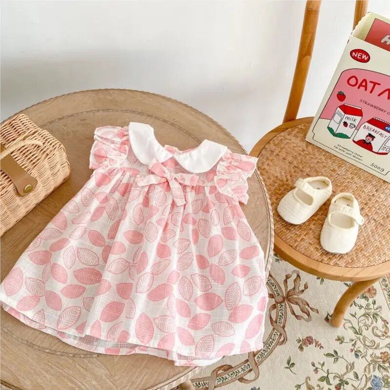 Summer Korean Baby Girls Dress 6-9M S4504746 - TUZZUT Qatar Online Shopping