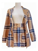 Womens Two Piece Outfits Slim Fit Button Down Blazer Jacket and Short Skirt S 001660020 - TUZZUT Qatar Online Shopping