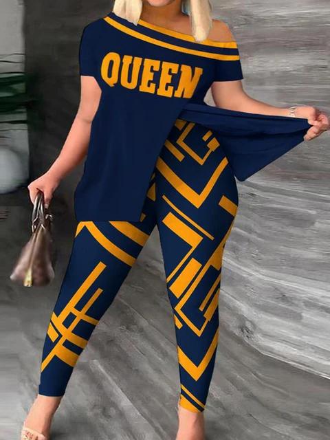 Slanted Shoulder Print Slit Fashion Suit M B-115085 Slanted Shoulder Print Slit Fashion Suit M B-115085