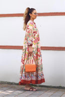 Women's Katleya Saks Blue Button Detailed Casual Dress B-113599 - TUZZUT Qatar Online Shopping