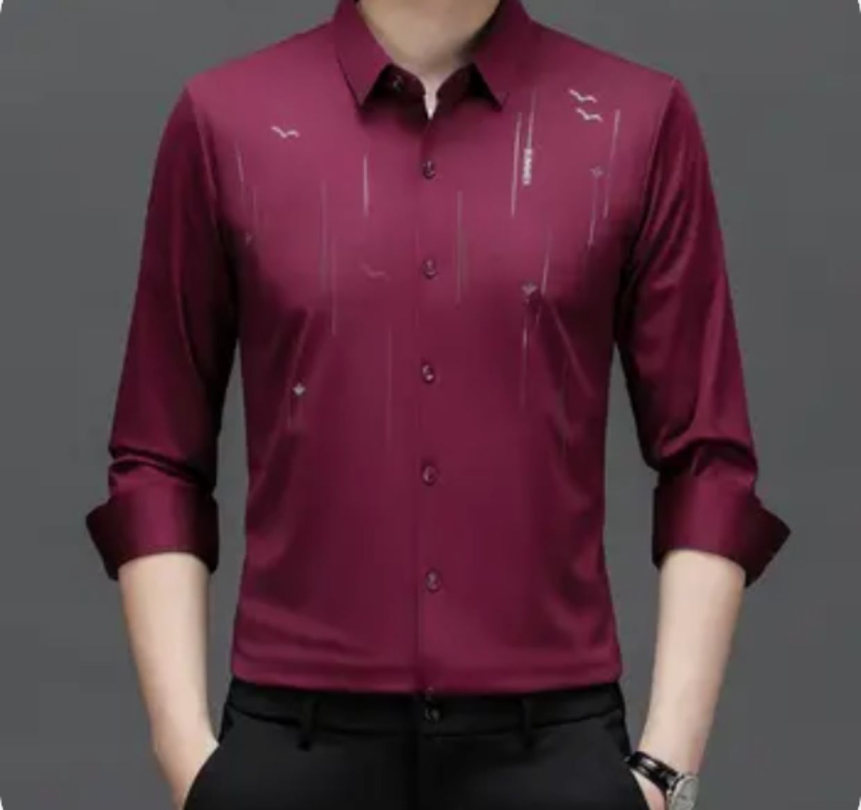 Autumn New High End Business Men's Long Sleeved Shirt Autumn New High End Business Men's Long Sleeved Shirt