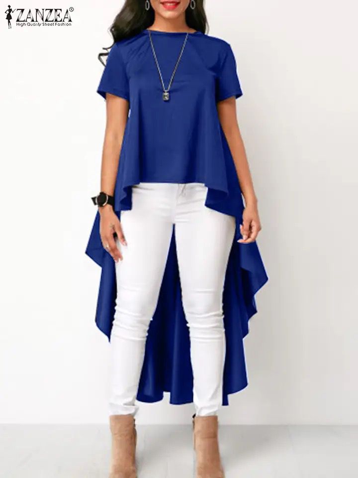 ZANZEA Women Asymmetrical Blouse XL S3329644 ZANZEA Women Asymmetrical Blouse XL S3329644