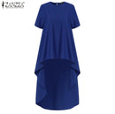 ZANZEA Women Asymmetrical Blouse XL S3329644 - TUZZUT Qatar Online Shopping