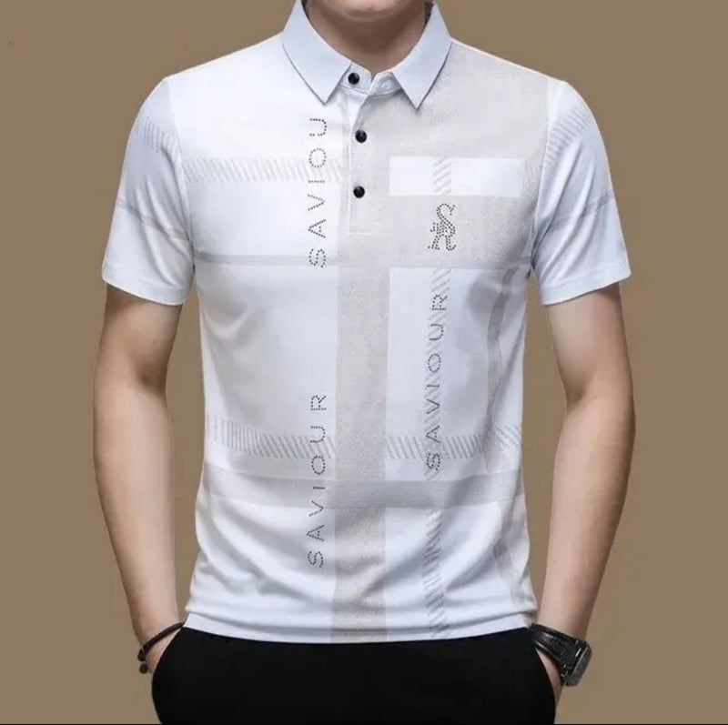 Men's Short Sleeve Polo Shirt L S4975470 - TUZZUT Qatar Online Shopping