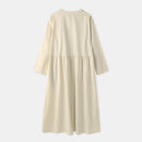 Women's High Neck Loose Open Tube Long Dress L 000686014 - TUZZUT Qatar Online Shopping