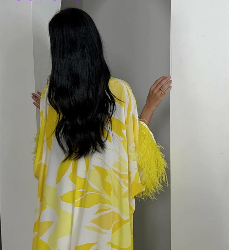 V Neckline Prom Skirt Long Sleeves Dress M X1525431 - TUZZUT Qatar Online Shopping