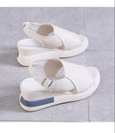 Wedges Buckle Women's Sandals 30369 - TUZZUT Qatar Online Shopping