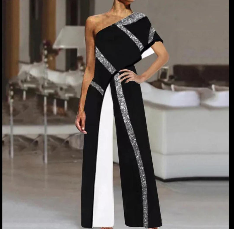 Sexy Jumpsuits for Women Sequin M 070575227 - TUZZUT Qatar Online Shopping