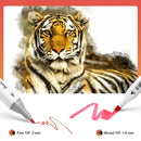 40 Pcs Multi-colored Alcohol Markers Set S4422082 - TUZZUT Qatar Online Shopping