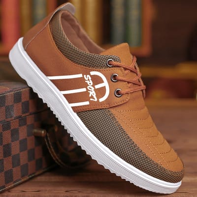 Men's Modern With Eco Eather Lettering Sneakers 42 S4655478 - TUZZUT Qatar Online Shopping