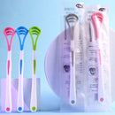 Colorful Silicone Tongue Scraper Cleaner 818A - TUZZUT Qatar Online Shopping