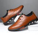 New Men Leather Comfortable Low Top British Casual Shoes 41 S4489832 - TUZZUT Qatar Online Shopping