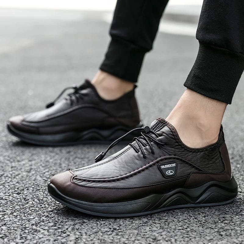 Men's Casual Comfortable Plus Velvet Warm Leather Shoes 41 S9800271 - TUZZUT Qatar Online Shopping