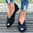 Pointed Toe Chunky Heel Slip-On High-Heeled Sandals 32281 - TUZZUT Qatar Online Shopping