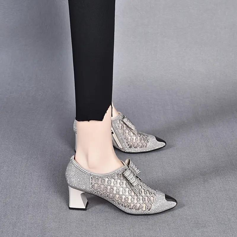 Trendy Crystal High Heel Women's Fashion Shoe 616 - TUZZUT Qatar Online Shopping