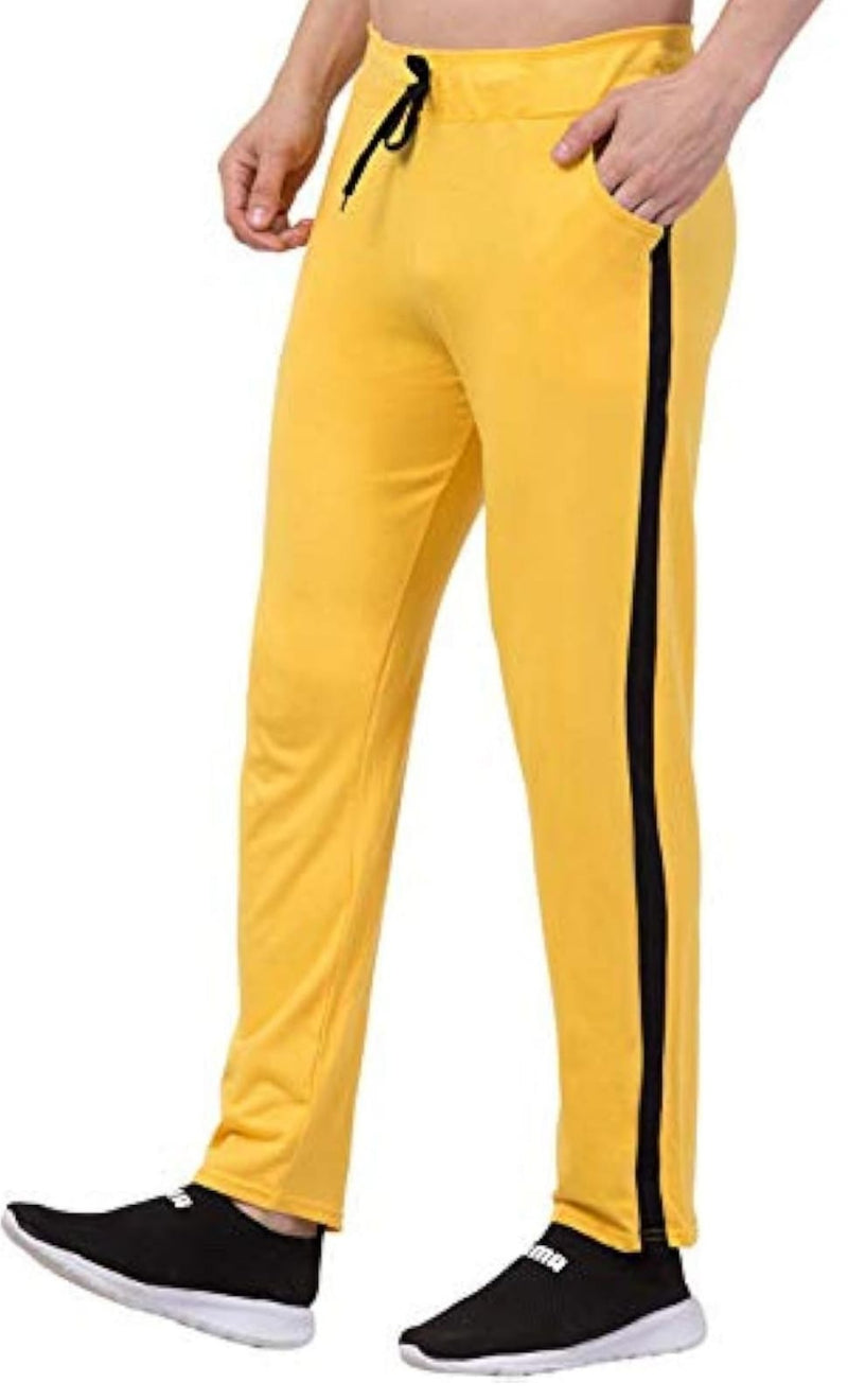 Men's Regular Fit Side Striped Casual Track pants L S3513536 - TUZZUT Qatar Online Shopping