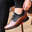 Fashion Sneakers Men Luxury Platform Elevator Shoes Brown - TUZZUT Qatar Online Shopping