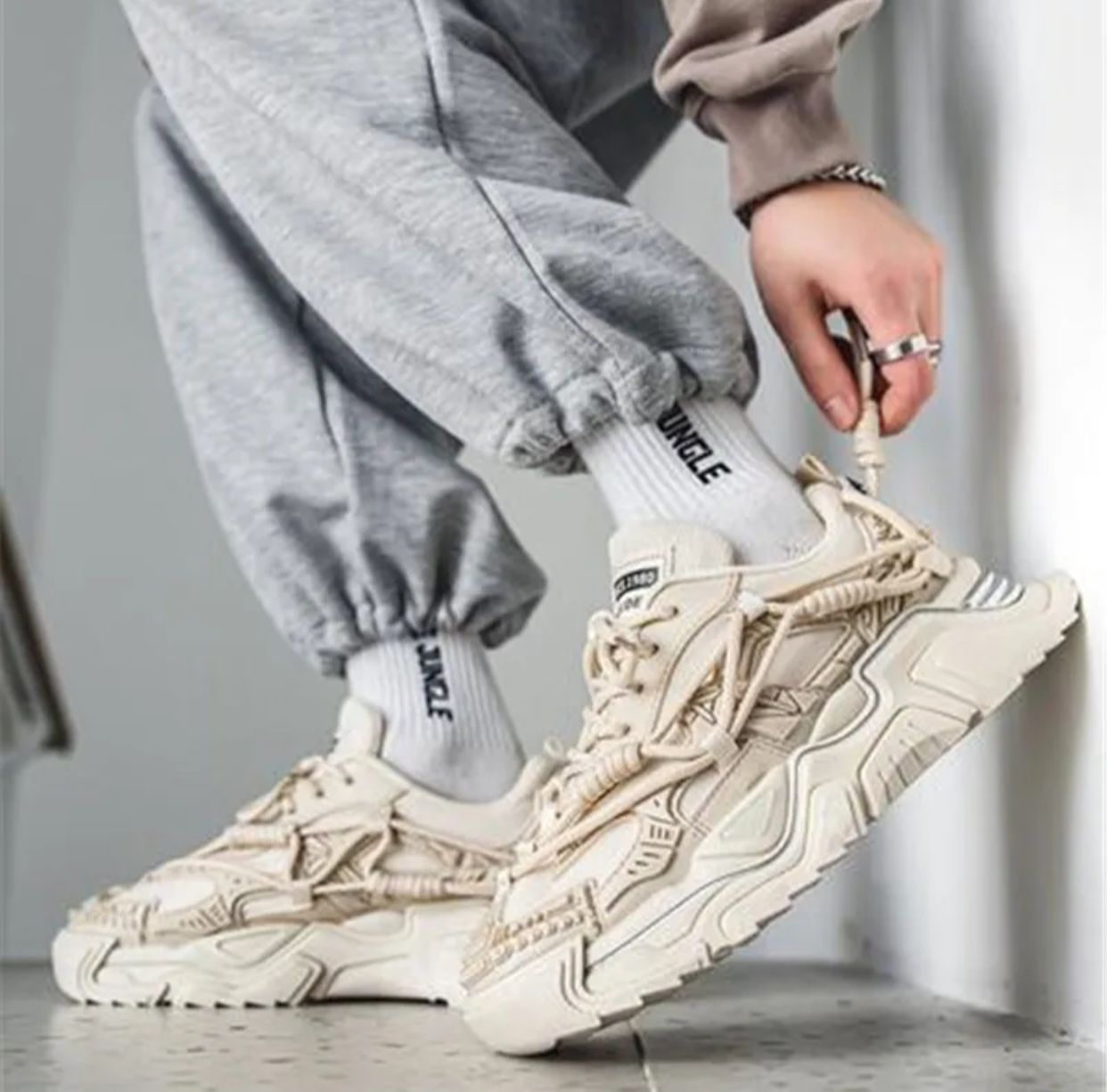 Platform Men Shoes Fashion Clunky Sneakers 41 Platform Men Shoes Fashion Clunky Sneakers 41