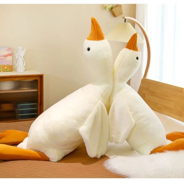 Cute Big White Goose Throw Pillow Plush Toy S4807165 - TUZZUT Qatar Online Shopping
