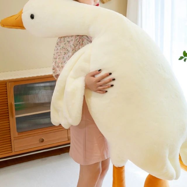 Cute Big White Goose Throw Pillow Plush Toy S4807165 - TUZZUT Qatar Online Shopping