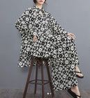 Fashion oversized silk two-piece set S4969564 - TUZZUT Qatar Online Shopping