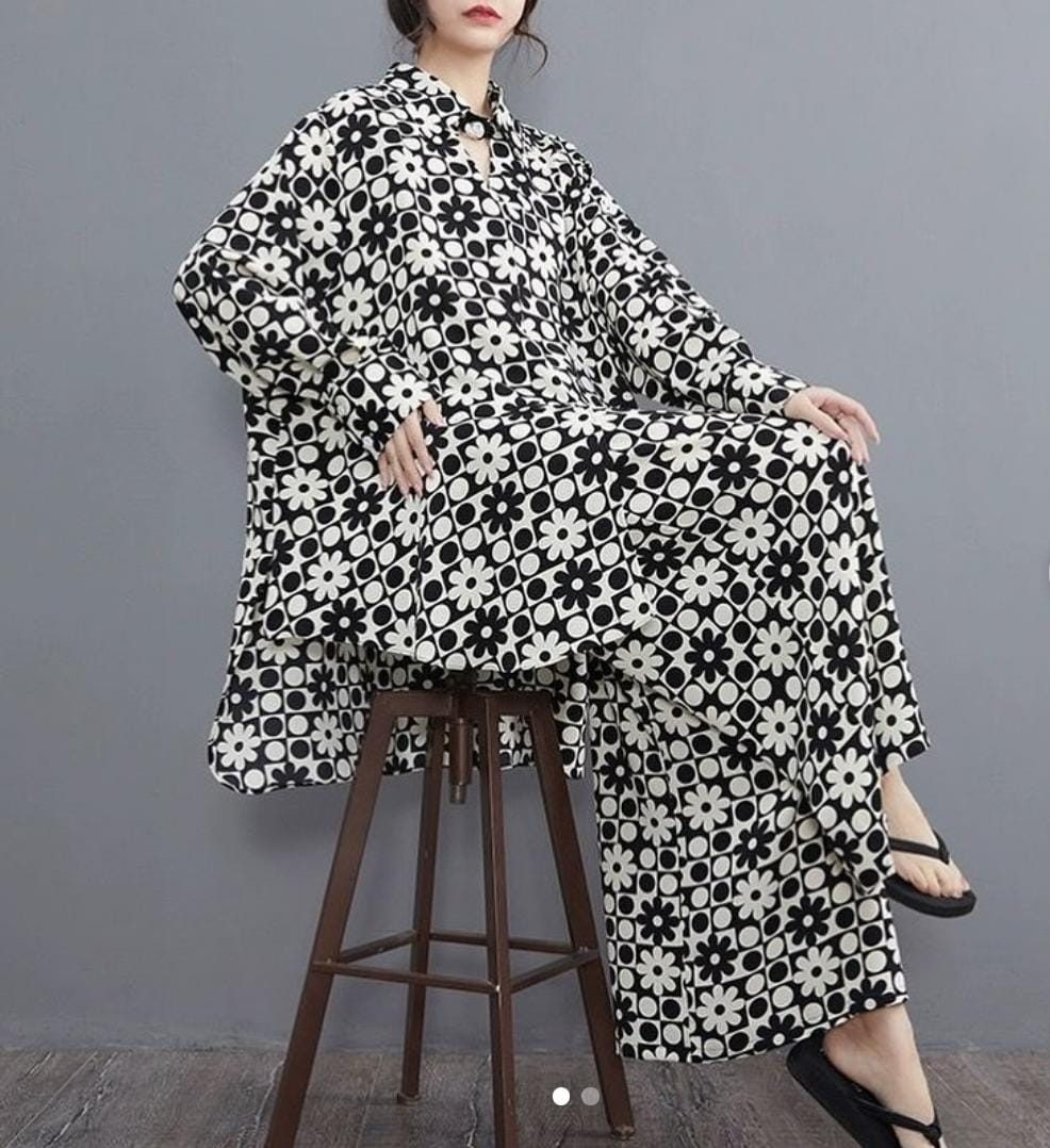 Fashion oversized silk two-piece set S4969564 Fashion oversized silk two-piece set S4969564