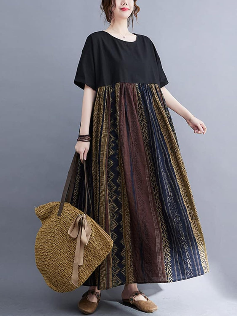 Flower pattern dress women's S4644517 - TUZZUT Qatar Online Shopping