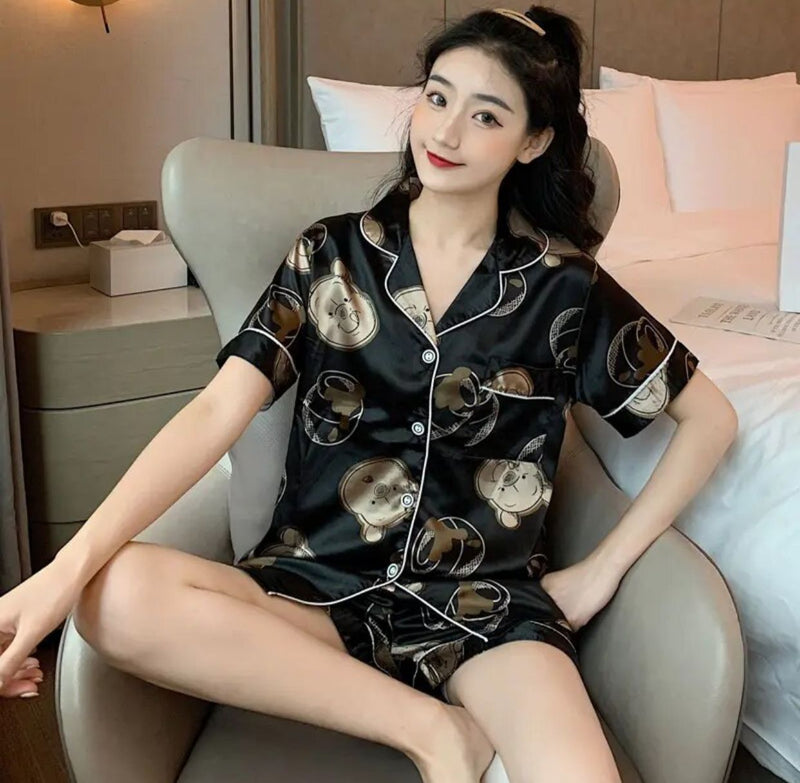 Disney Pajamas Ladies Summer Mickey Mouse Short Sleeve Nightgowns 3XL X4546627 - TUZZUT Qatar Online Shopping