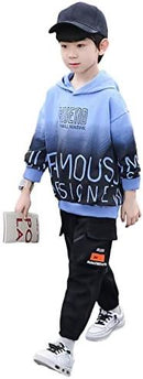 Boys Hooded Tracksuit Kids 2 Pieces 11-12Y S4006838 - TUZZUT Qatar Online Shopping