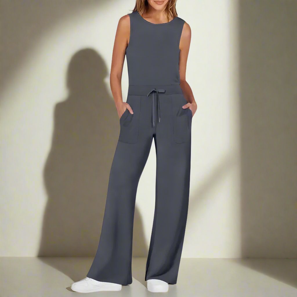Women's wrap waist jumpsuit L B-72584 Women's wrap waist jumpsuit L B-72584