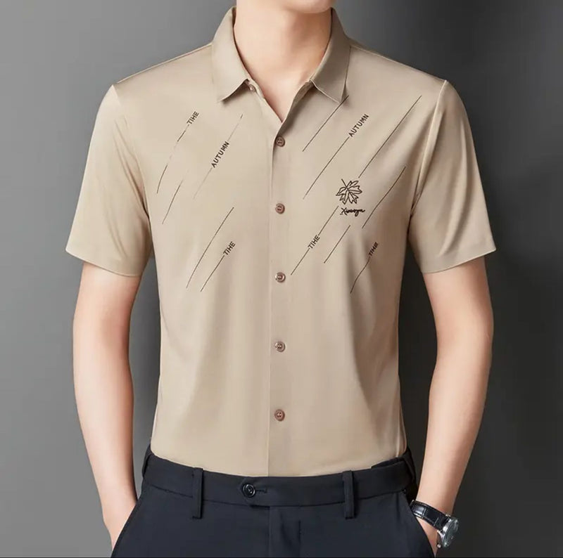 Summer trend all-match short-sleeved shirt M zp143 - TUZZUT Qatar Online Shopping