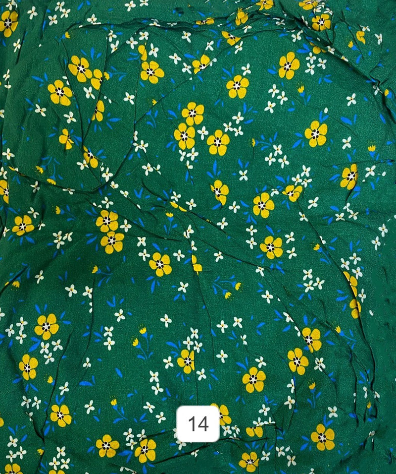 Floral Printed Hijab Women's Prayer Dress PD-1050-04