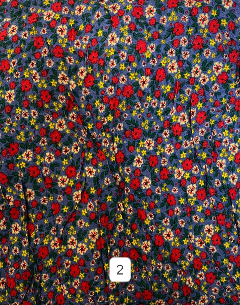 Floral Printed Hijab Women's Prayer Dress PD-1050-04