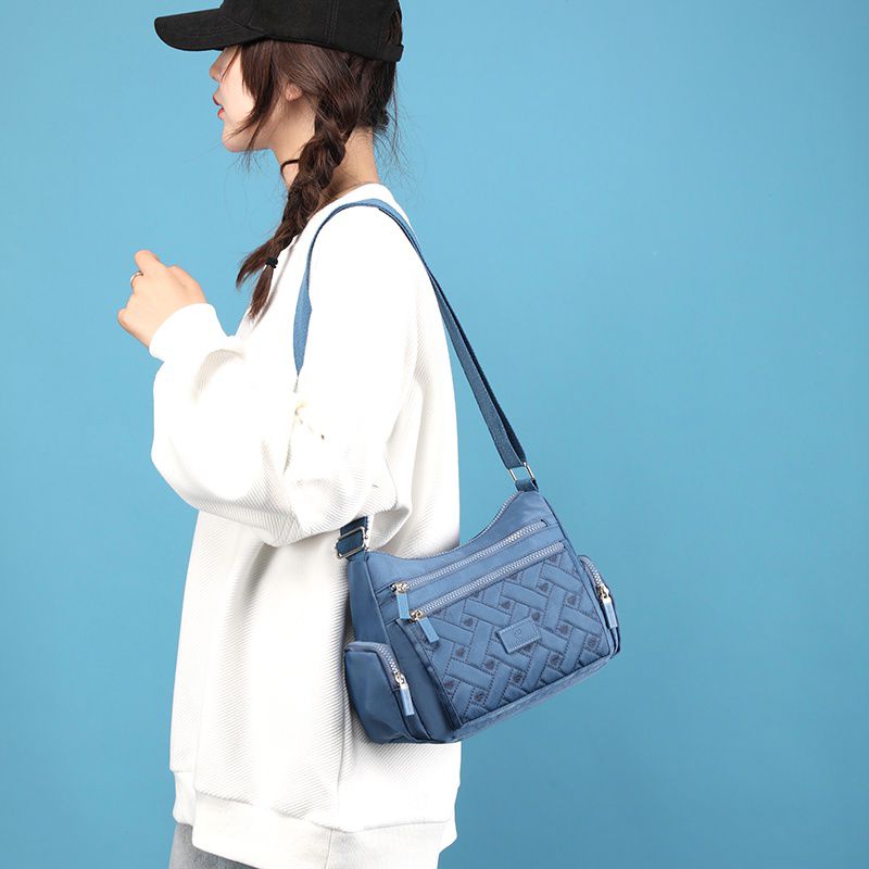 Fashionable Simple Multi-Compartment Shoulder Bag B-70513