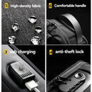 Anti-Theft Short Travel Bag for Men Waterproof USB Male Crossbody Bag S4370202 - TUZZUT Qatar Online Shopping