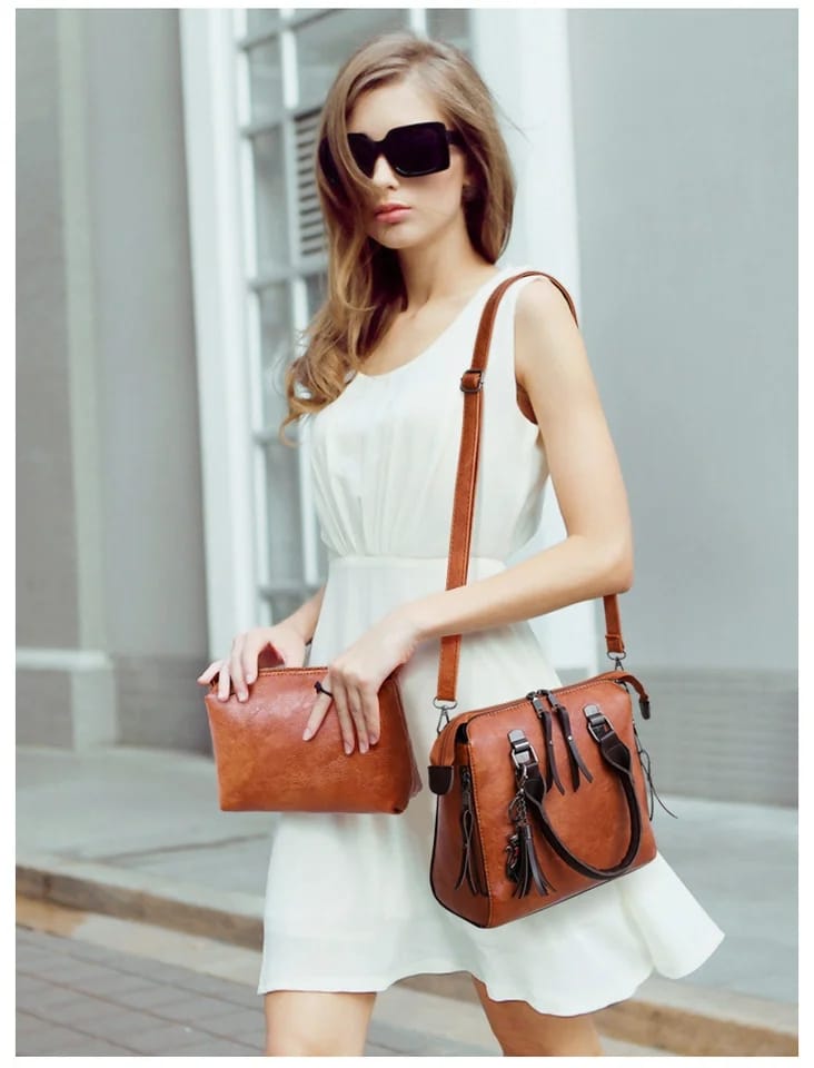 Women Composite Bag Luxury Leather Purse and Handbags 6010 Women Composite Bag Luxury Leather Purse and Handbags 6010